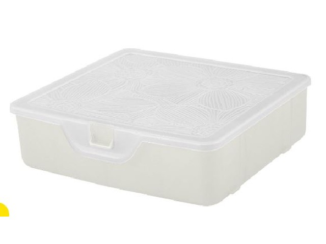 Органайзер для мелочей Keeplex Fiori с разделителями S 14х13,5х4,1см белое облако